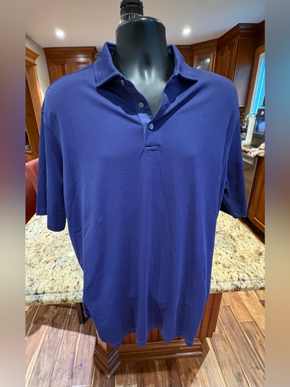 Greyson men’s golf polo. Sharp purple with OG logo. XL